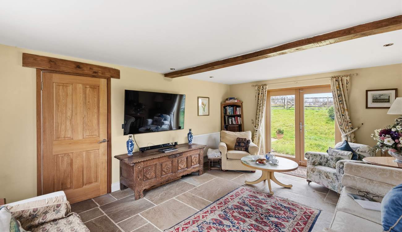 The sitting-room oozes charm and class.