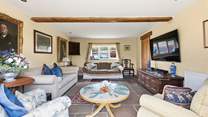 Looking into the sitting-room from the patio-area.