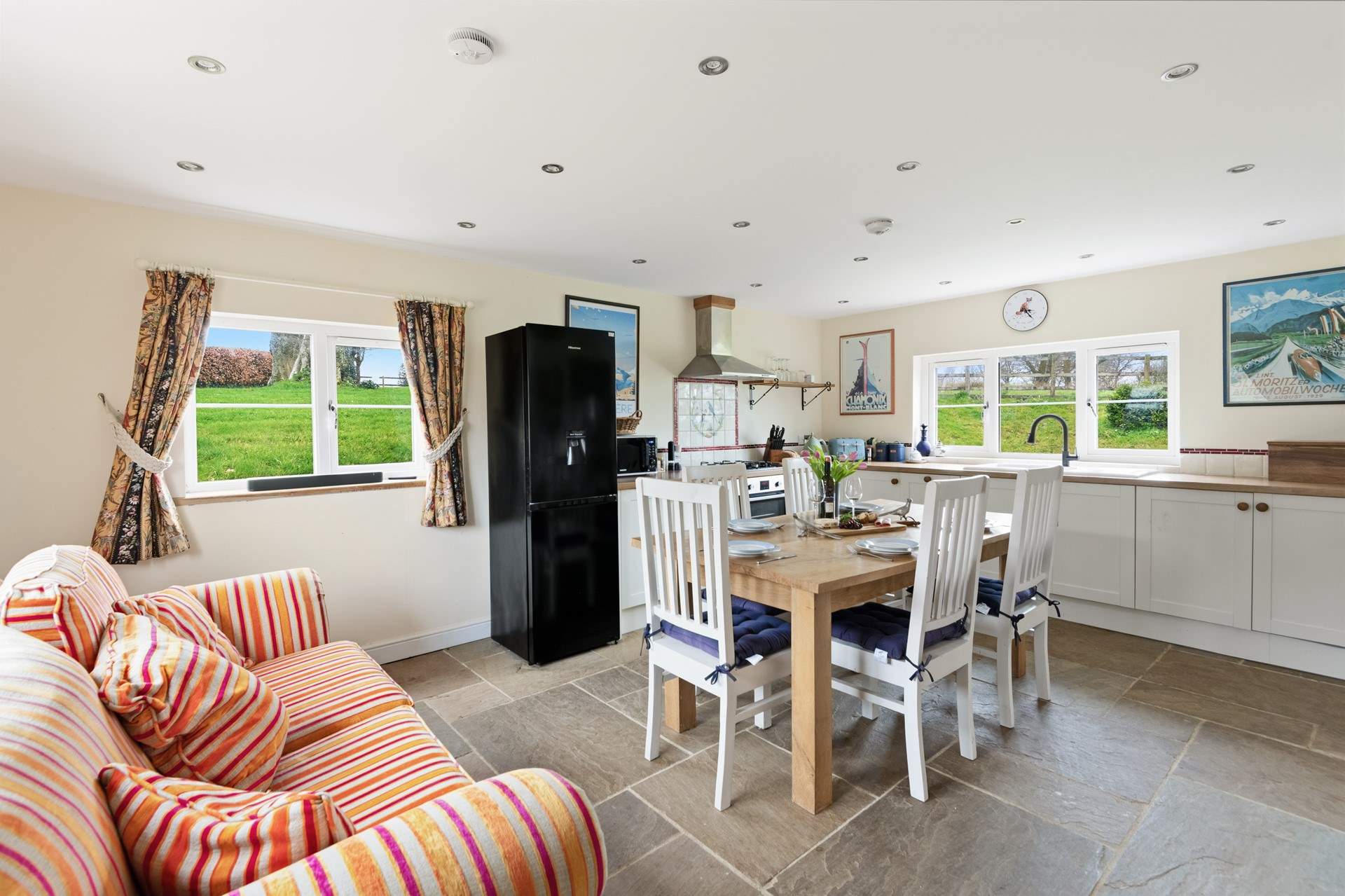 So much space to be enjoyed in this lovely kitchen/diner.