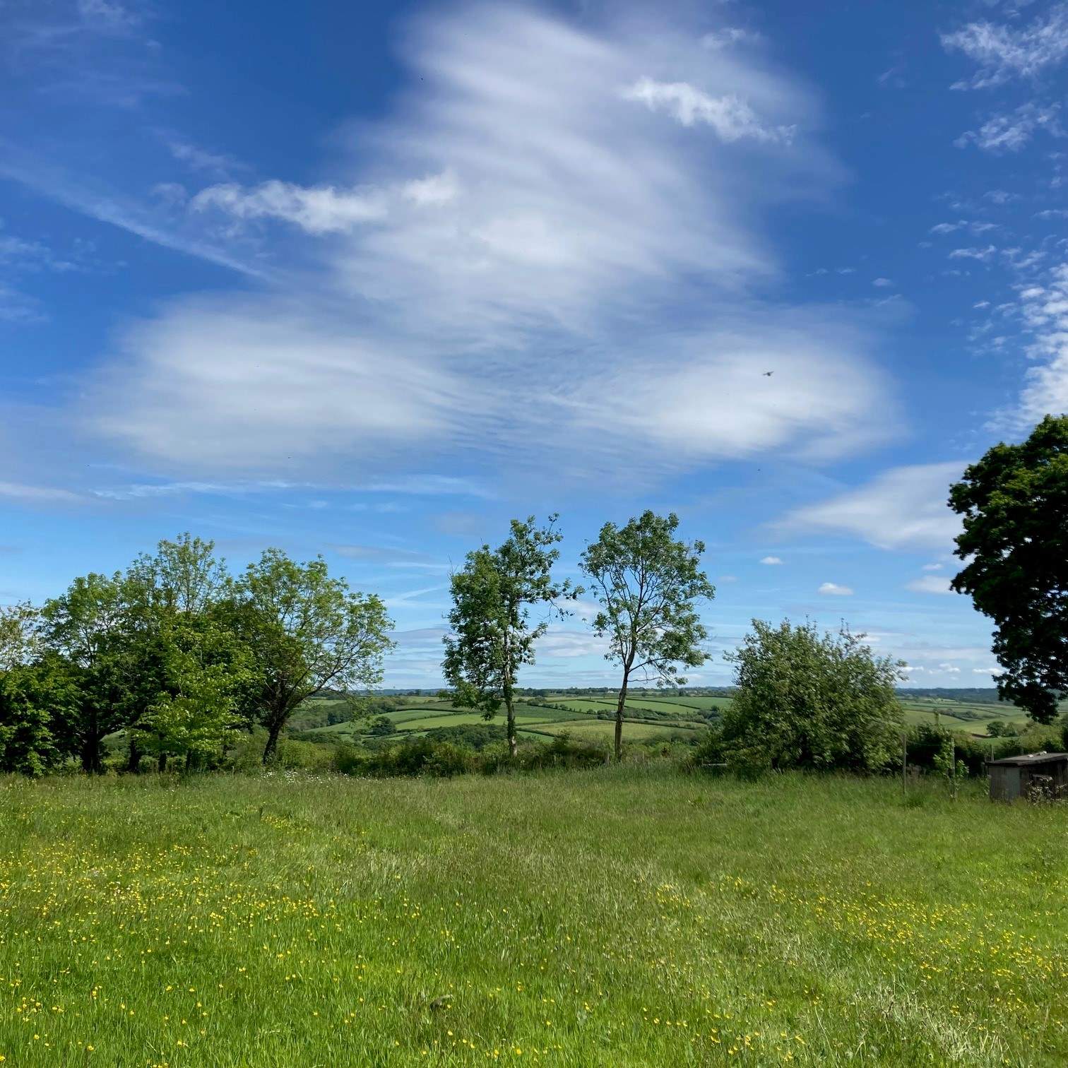 Countryside views don't get much more far reaching than this.