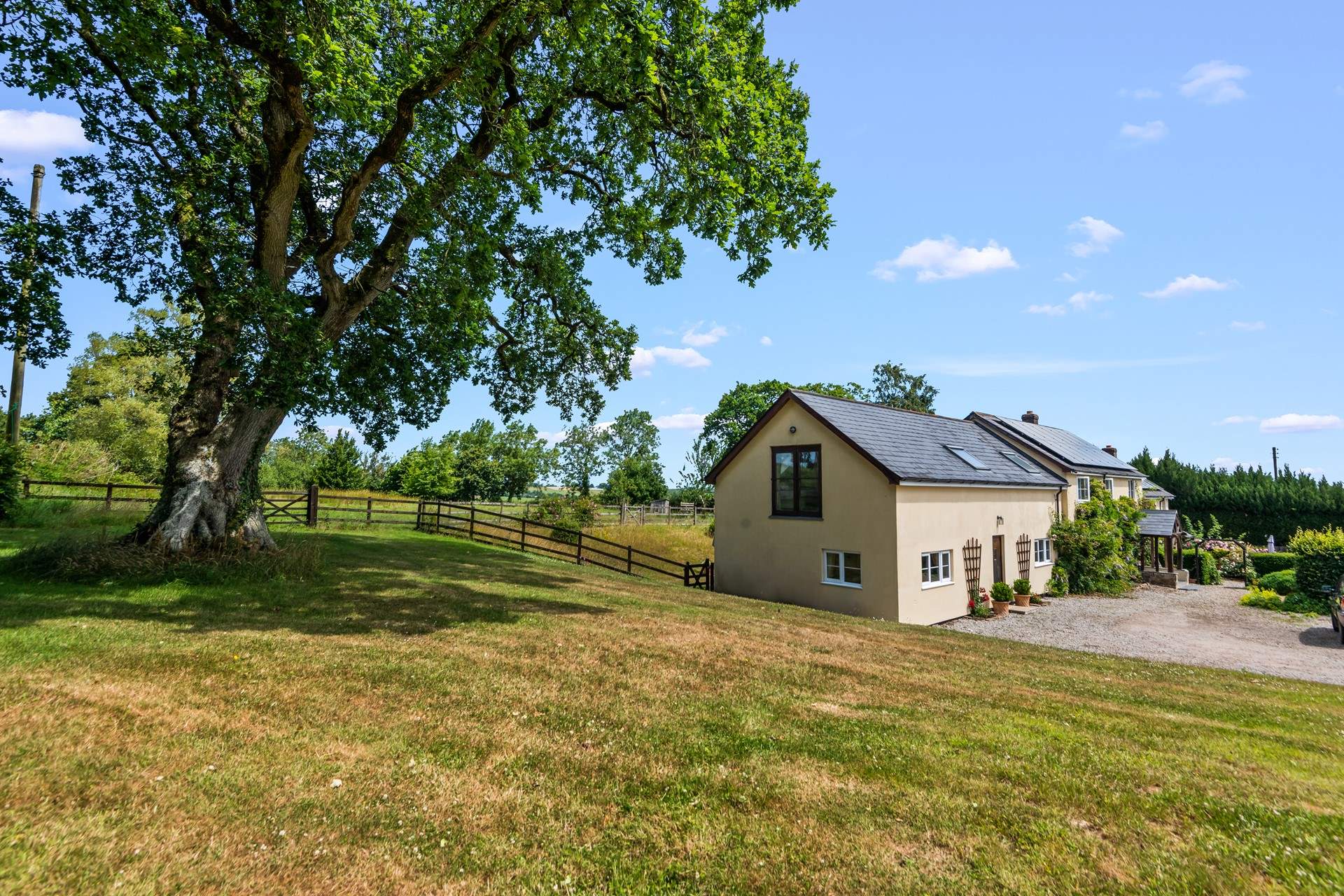Northleigh Barn is set in such a pretty spot.