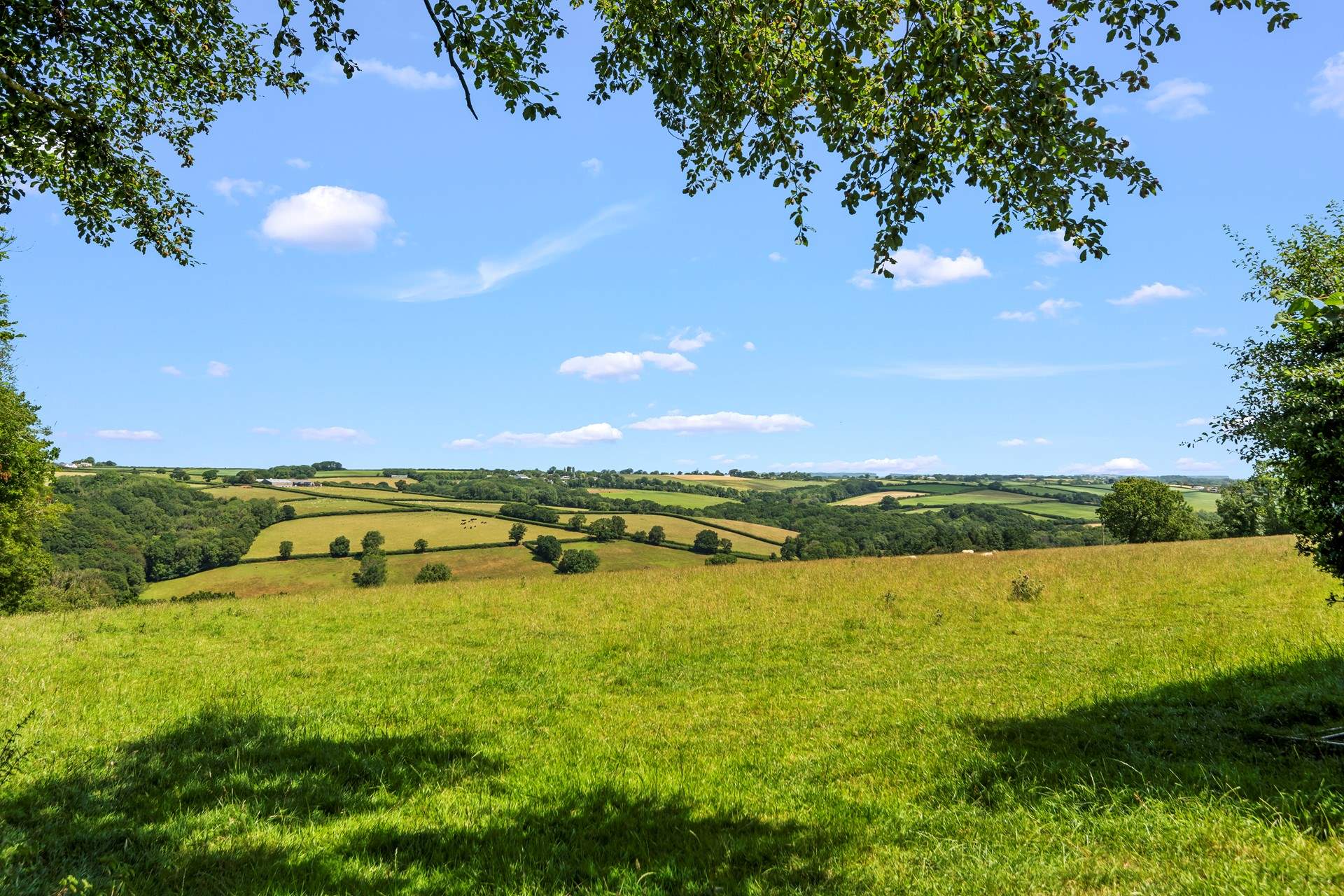 Rolling countryside as far as the eye can see, beautiful.