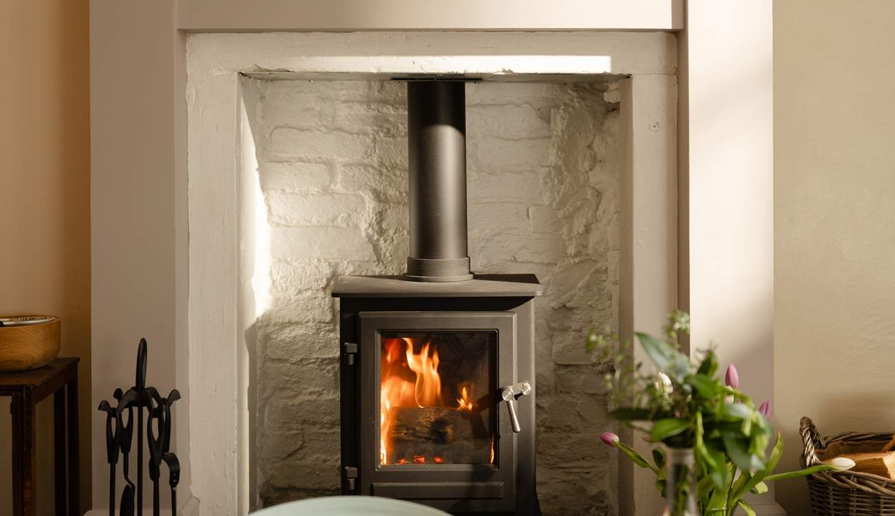 At the end of a busy day curl up in front of a roaring fire.