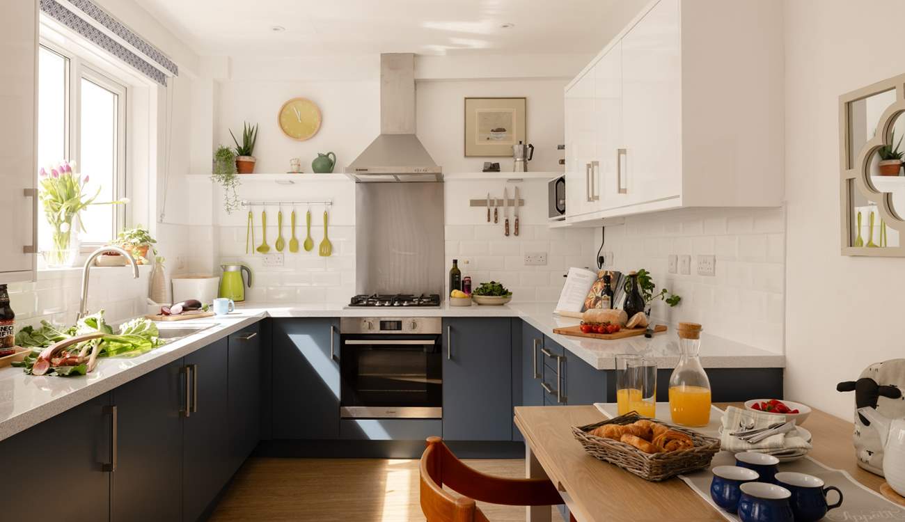 The bright and airy kitchen/diner.