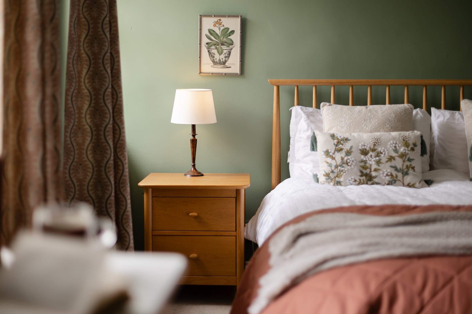 Retire to the cosy bedrooms after a day exploring the hills.