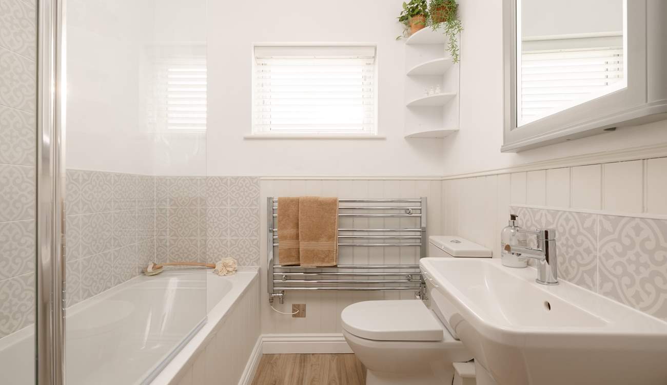 The modern bathroom.