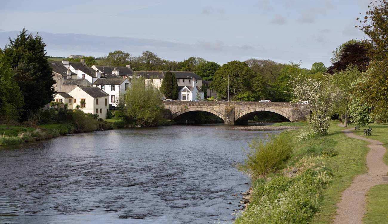 Stroll along the river at the bottom of the lane.