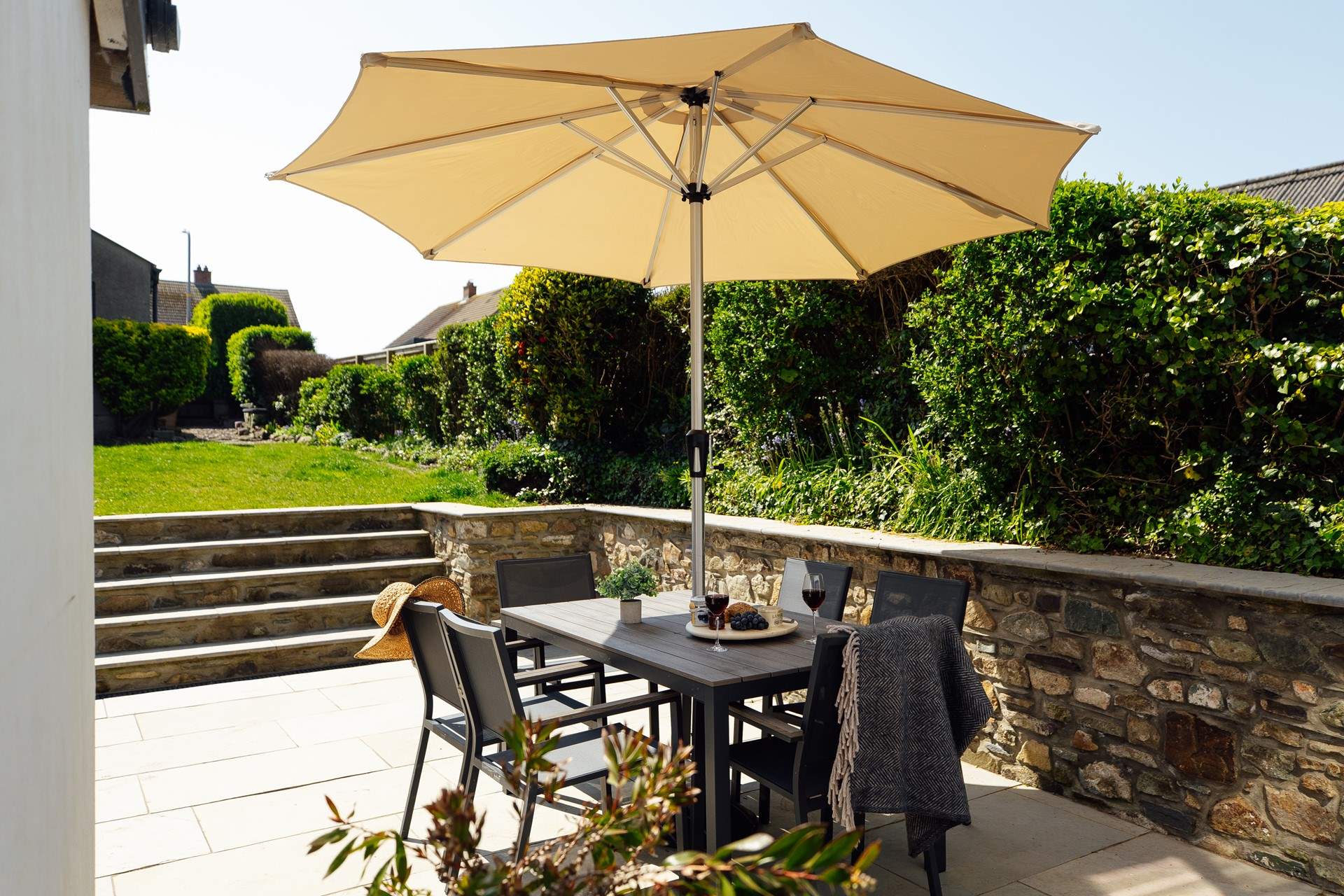 Slow breakfasts in the sunshine or the ideal spot to end the day on a still summer's night under the stars. 