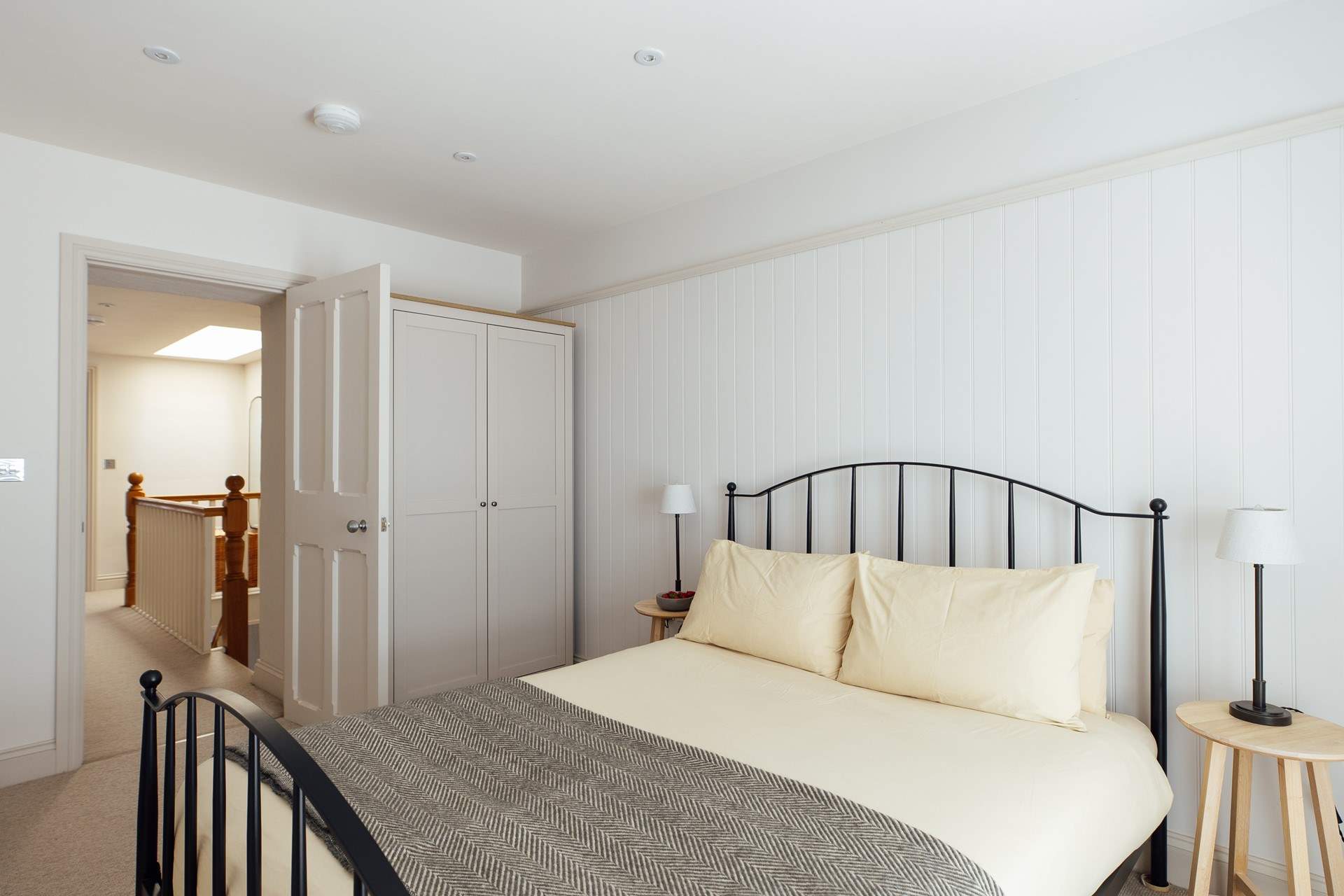 Uncluttered and gently comforting, a peaceful sleep is promised. 