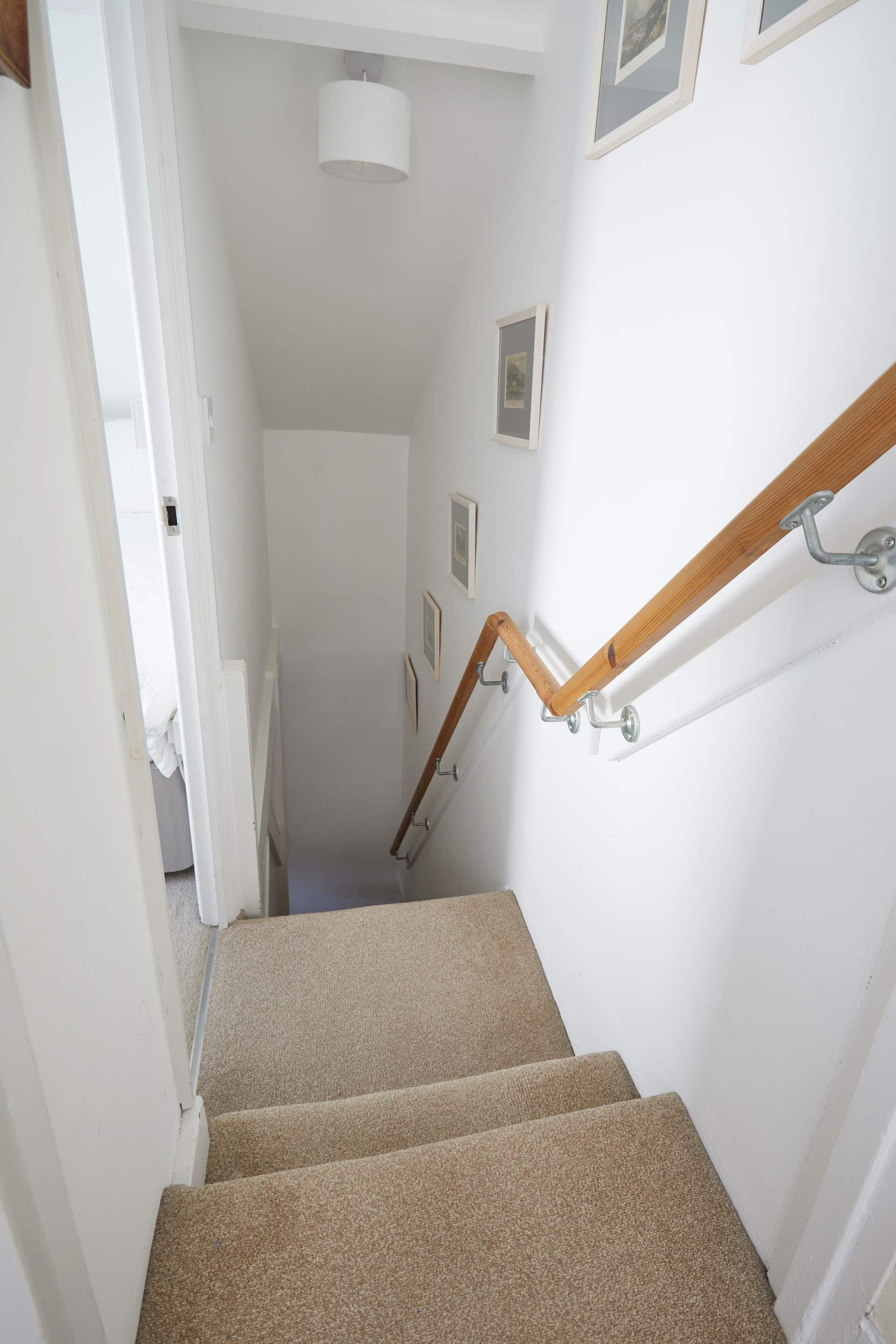 Please take care on the stairs and use the handrail provided.