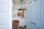 The entrance hall is a handy space for all your holiday belongings.