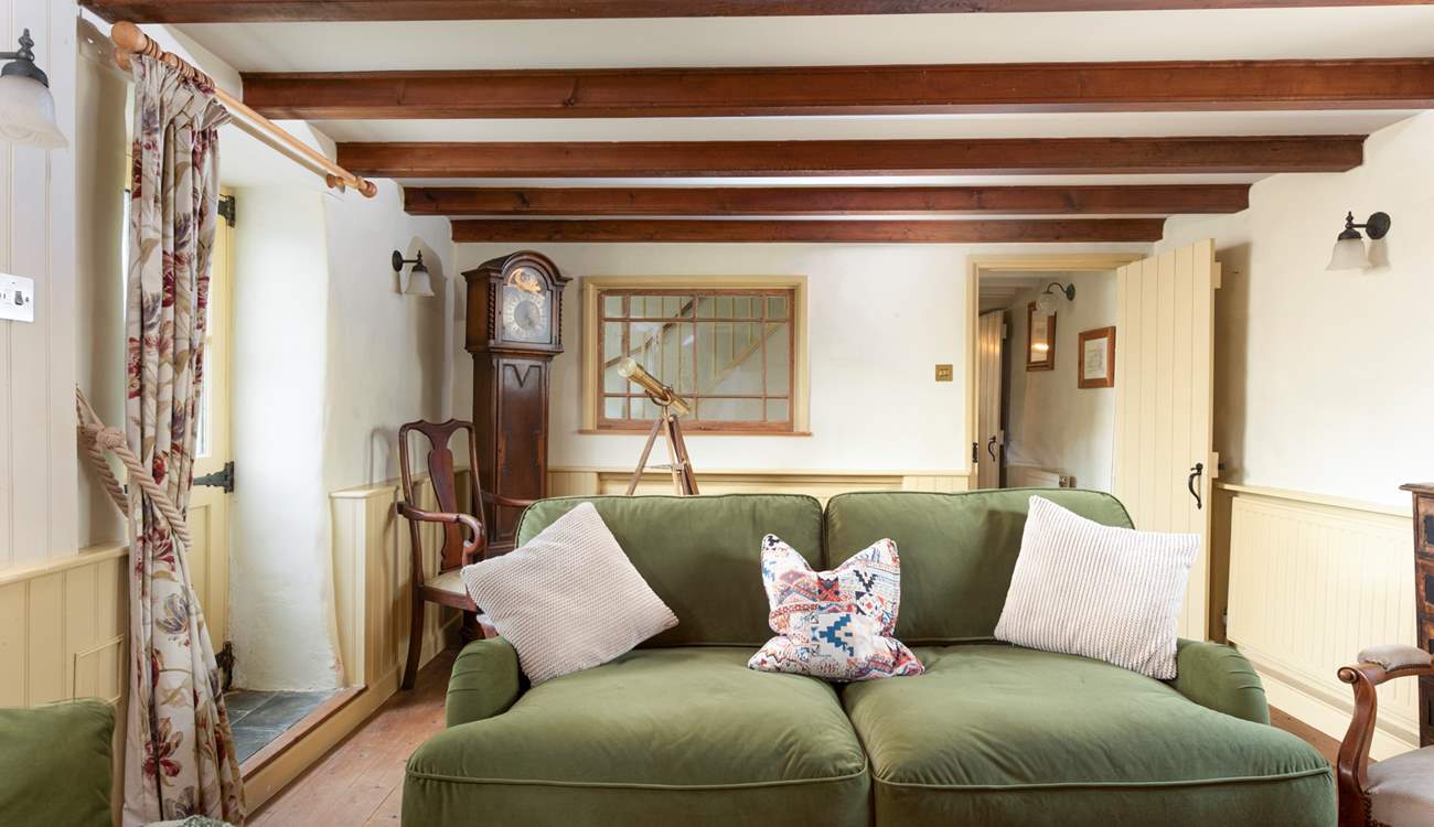 Sink into the welcoming sofa.