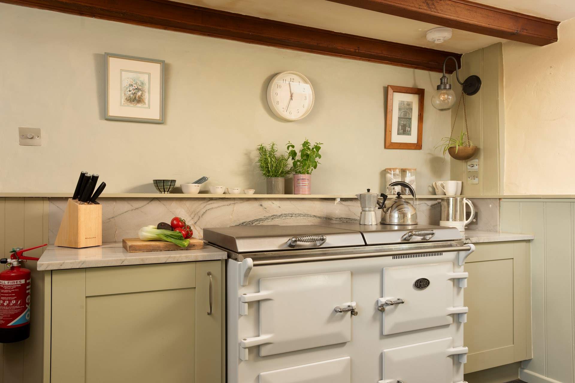 The cottage has an Everhot electric range.