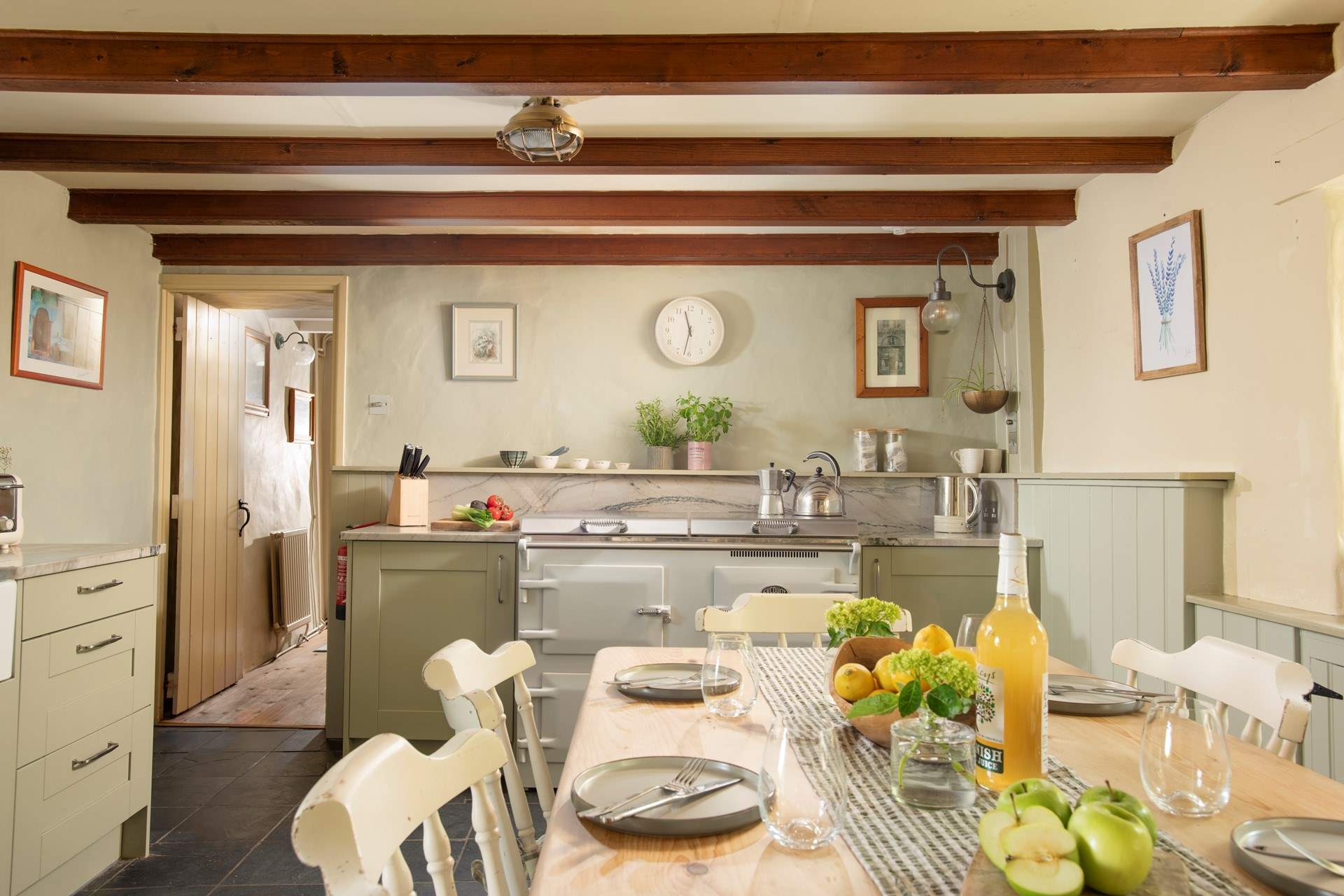 A welcoming space to relax over supper.
