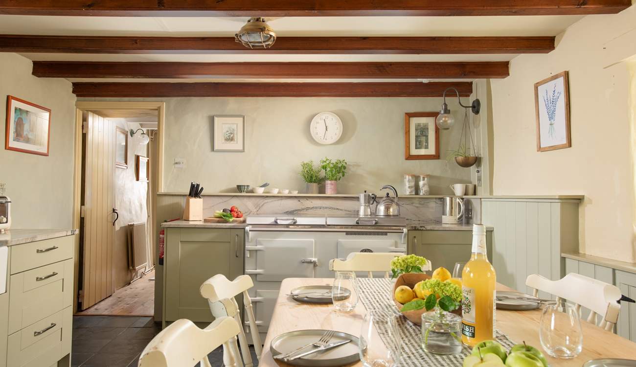 A welcoming space to relax over supper.