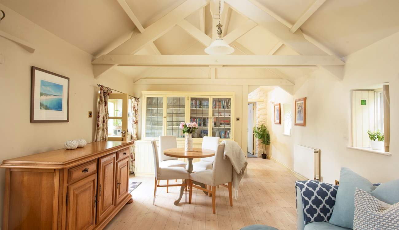 Original beams above you.