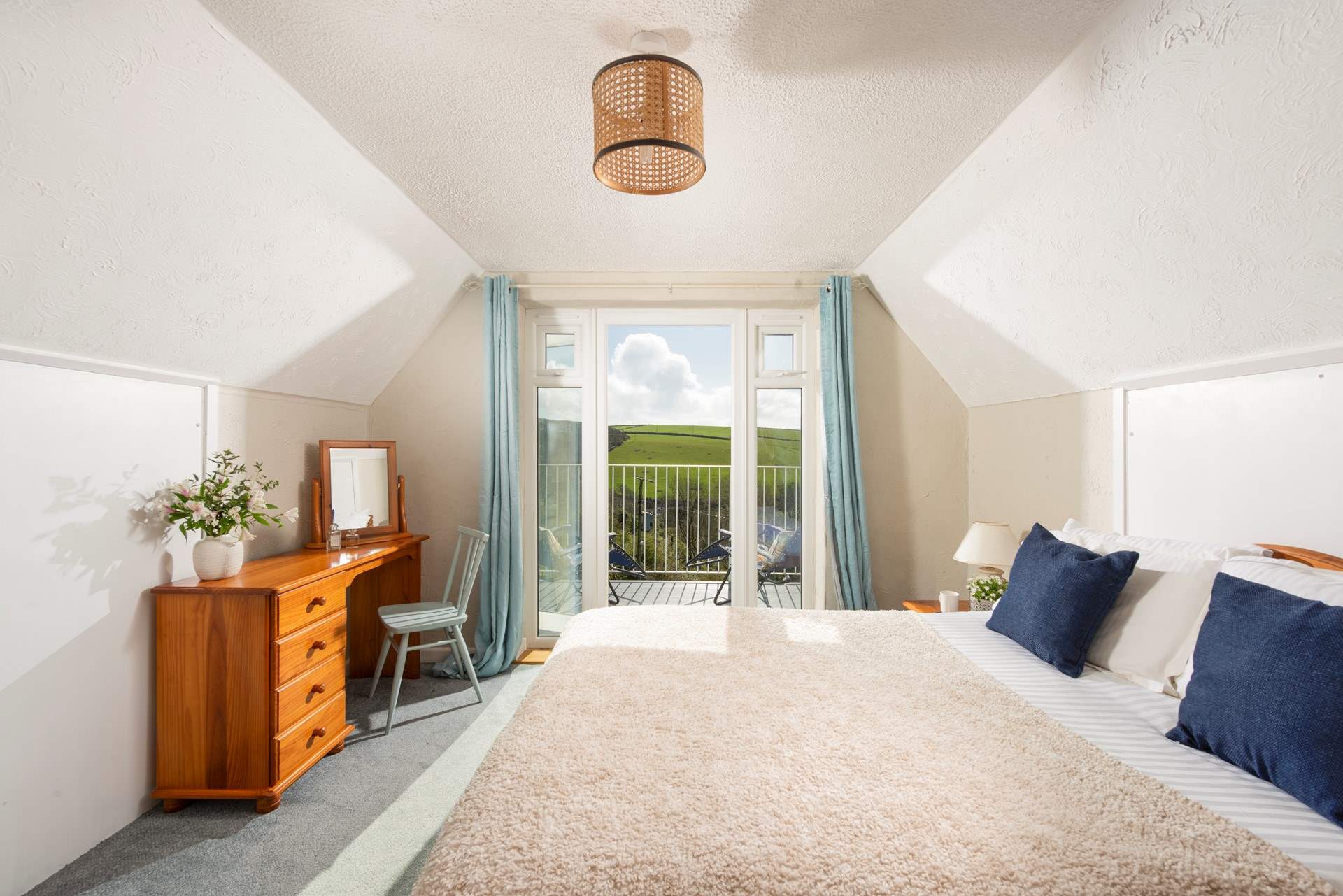 The double bedroom on the first floor is a real delight.