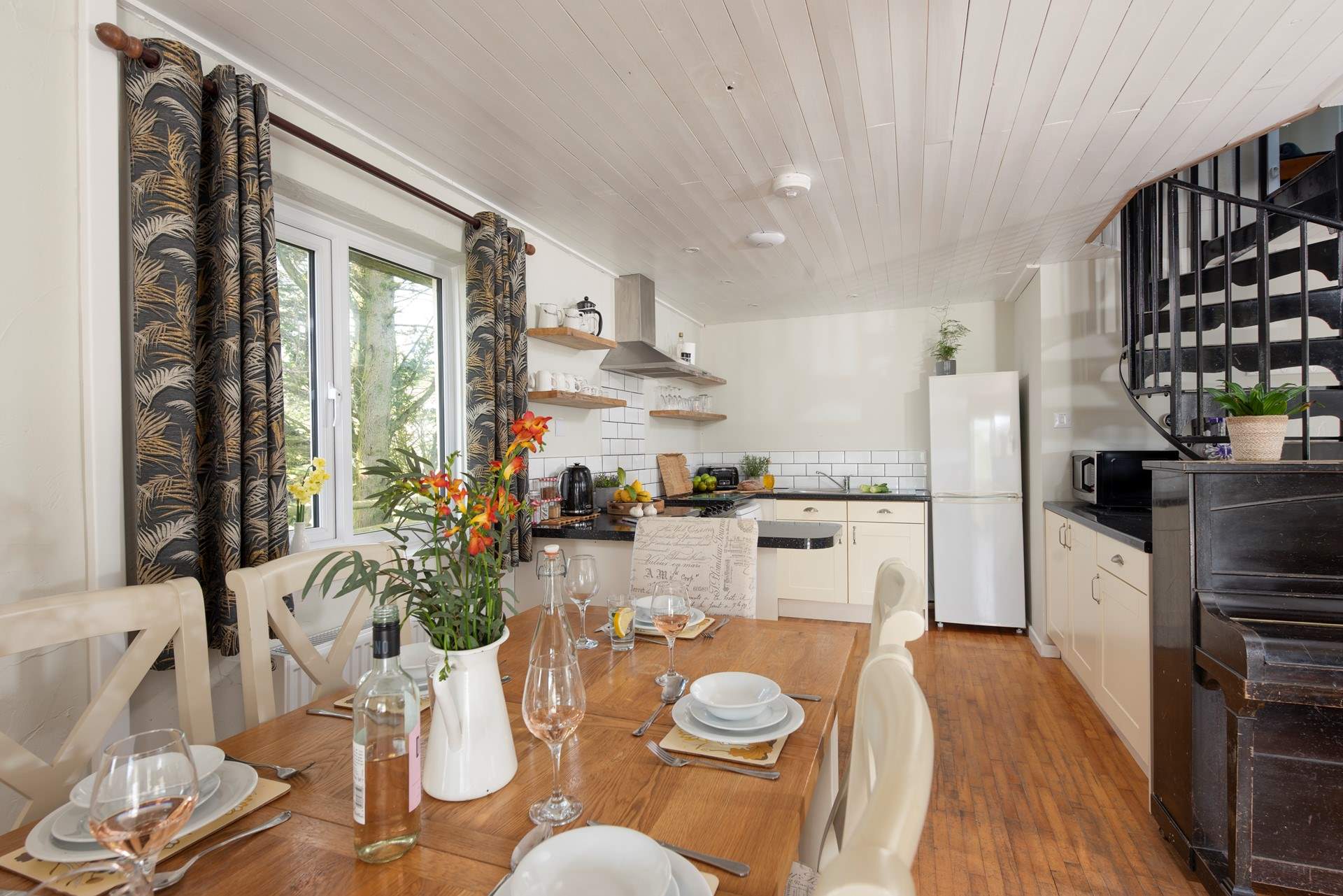 Warm and inviting kitchen and dining area for memorable holiday moments.
