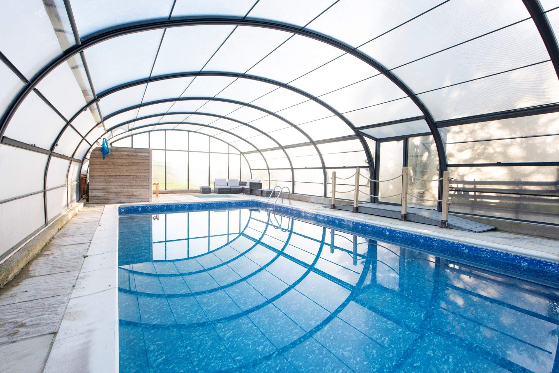 The pool is sure to be a hit with everyone. Whilst shared with the other guests on site, you book your own private time slots.