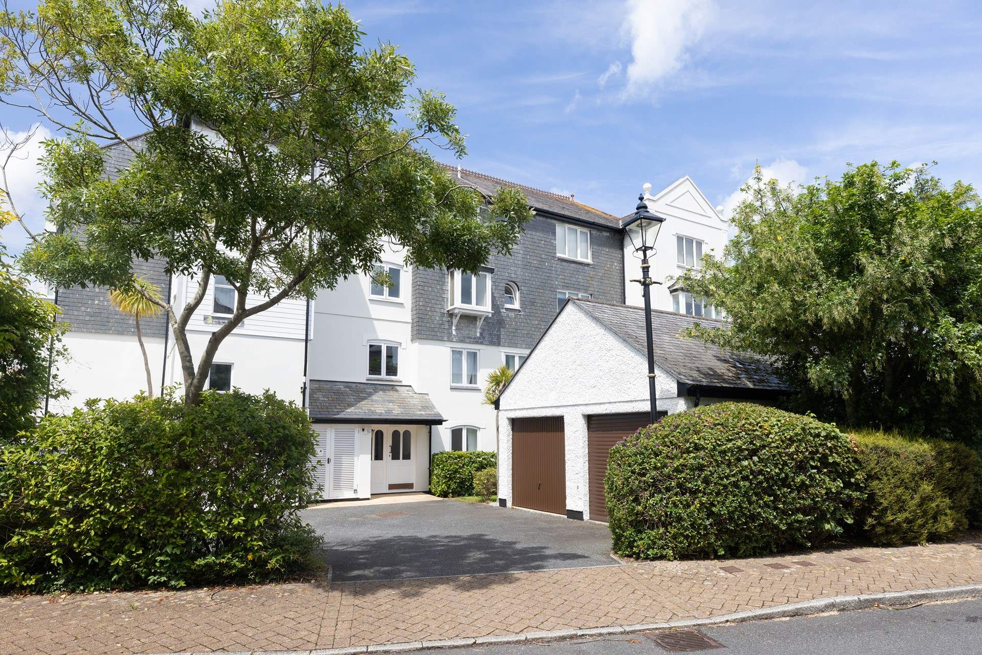 Marina View is the bottom apartment in this building and the garage is the left hand garage of the building. 