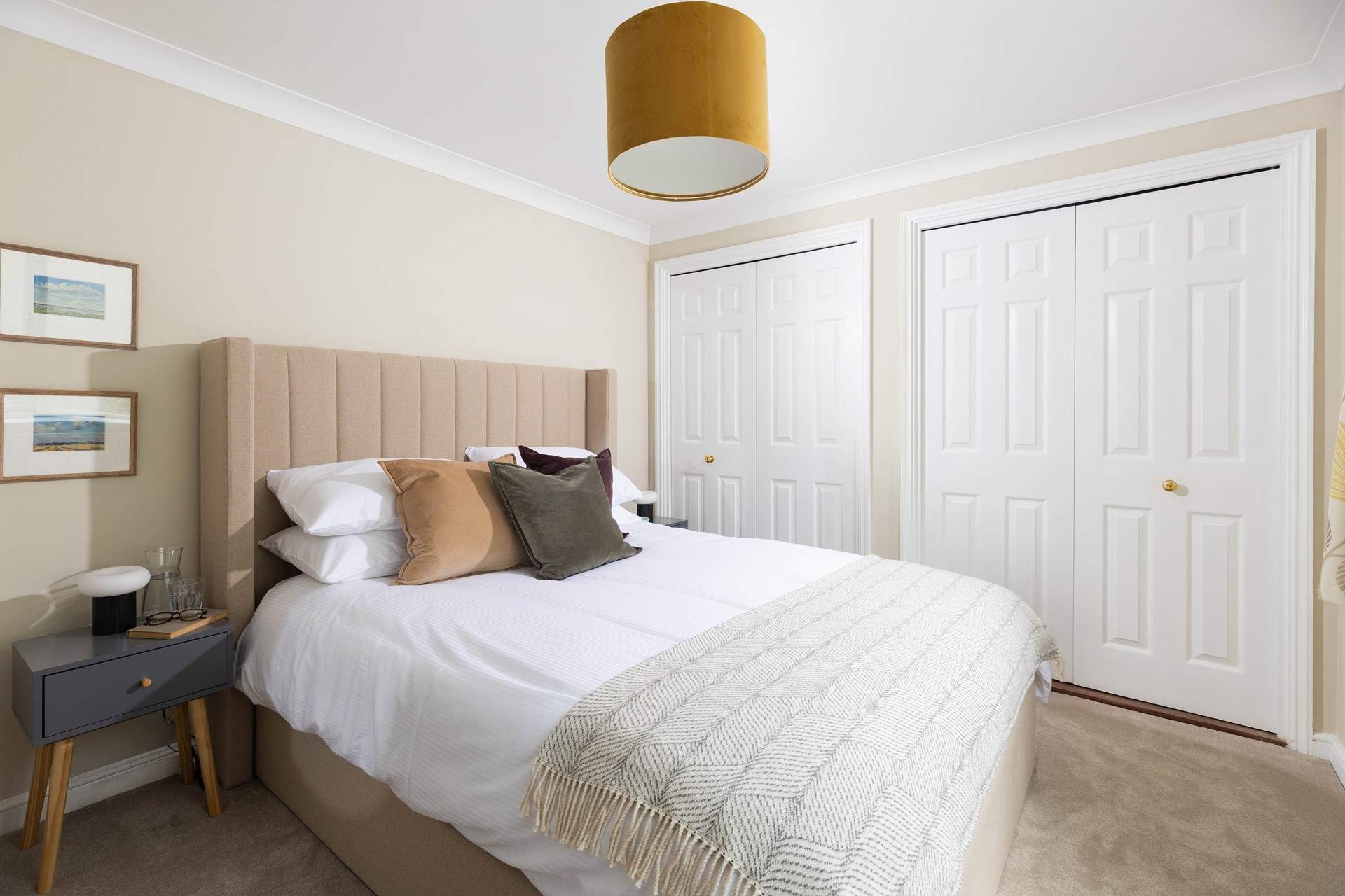 There is oodles of storage in the main bedroom. 