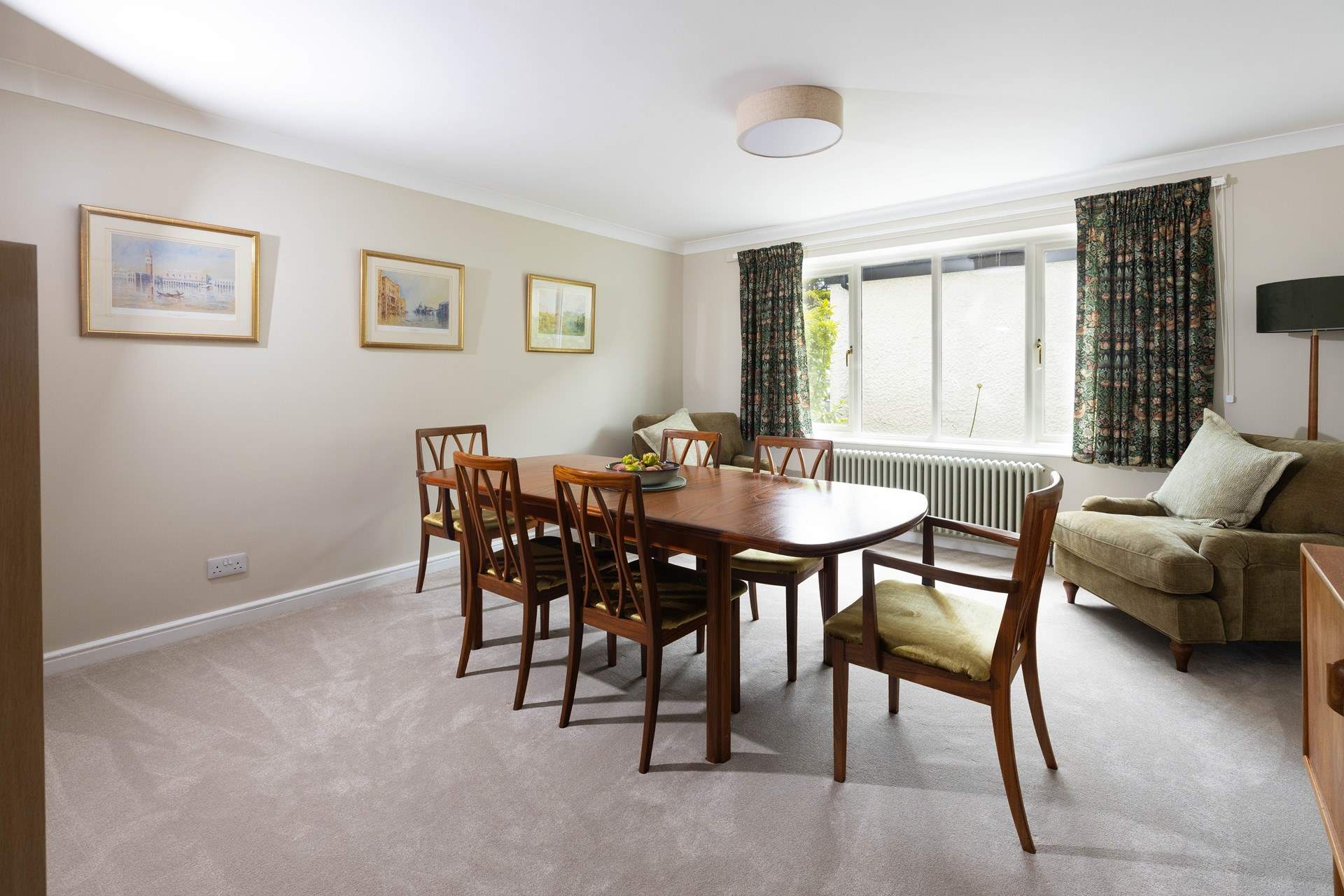 The dining-table is a lovely spot for long meals taking the time to catch up with one another. 