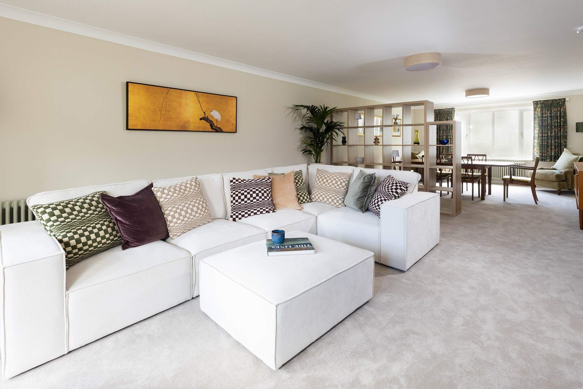 The large sofa is just fabulous. 