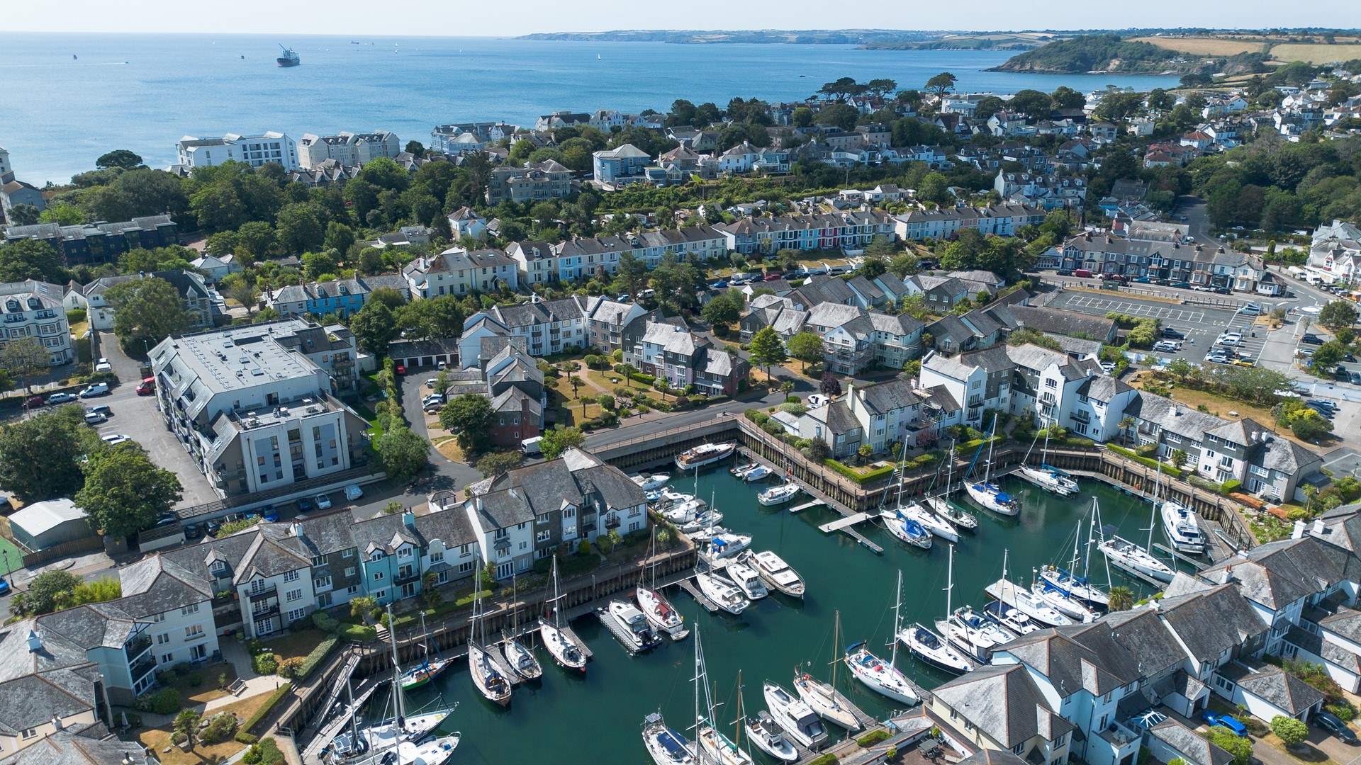 Set in the heart of the marina only a stones throw from the sea. 