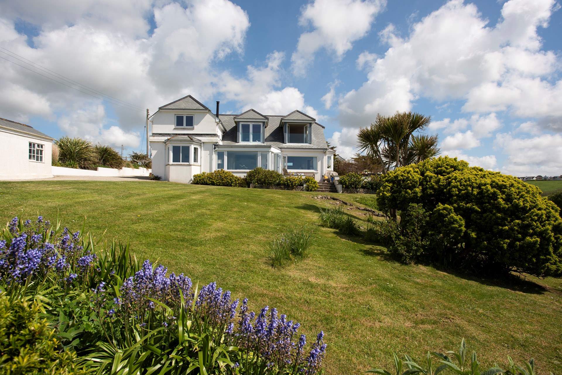 The garden shows an abundance of colour year-round.
