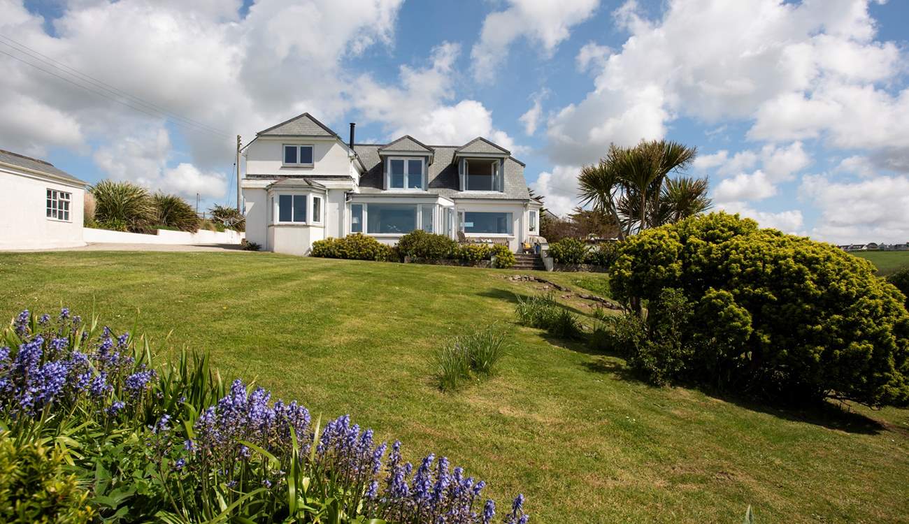 The garden shows an abundance of colour year-round.