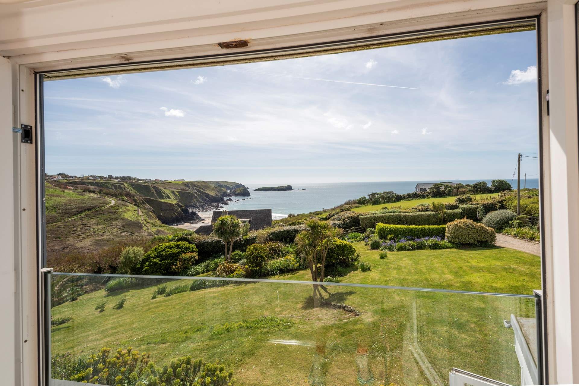 Looking out from the lounge area between bedrooms 3, 4 and 5.