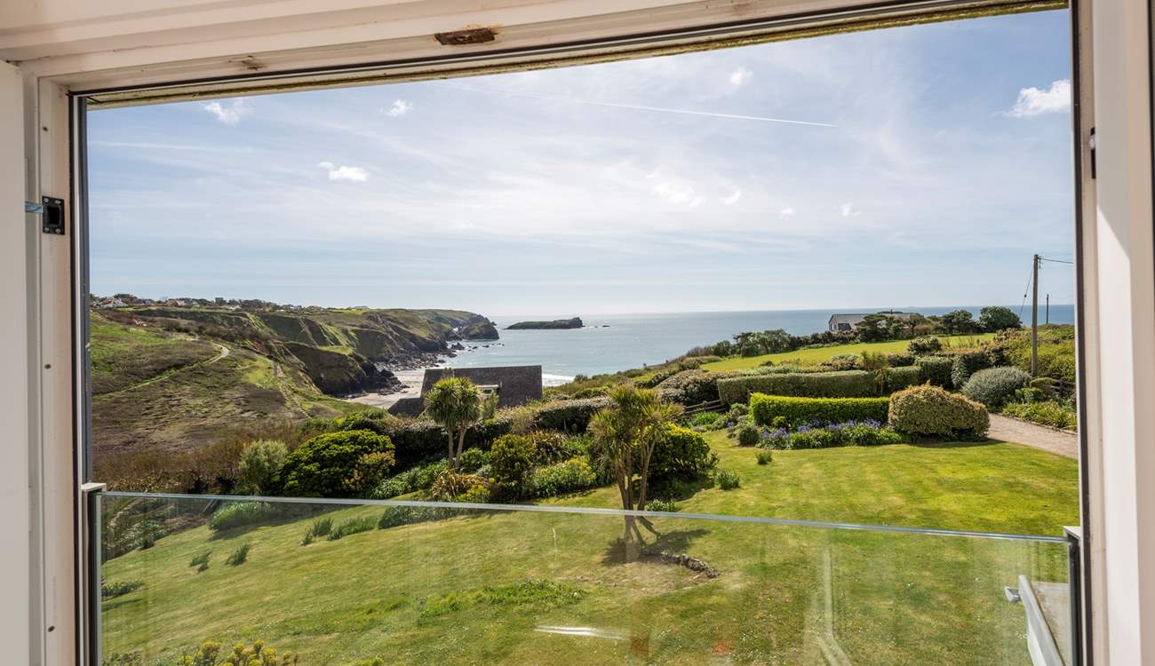Looking out from the lounge area between bedrooms 3, 4 and 5.
