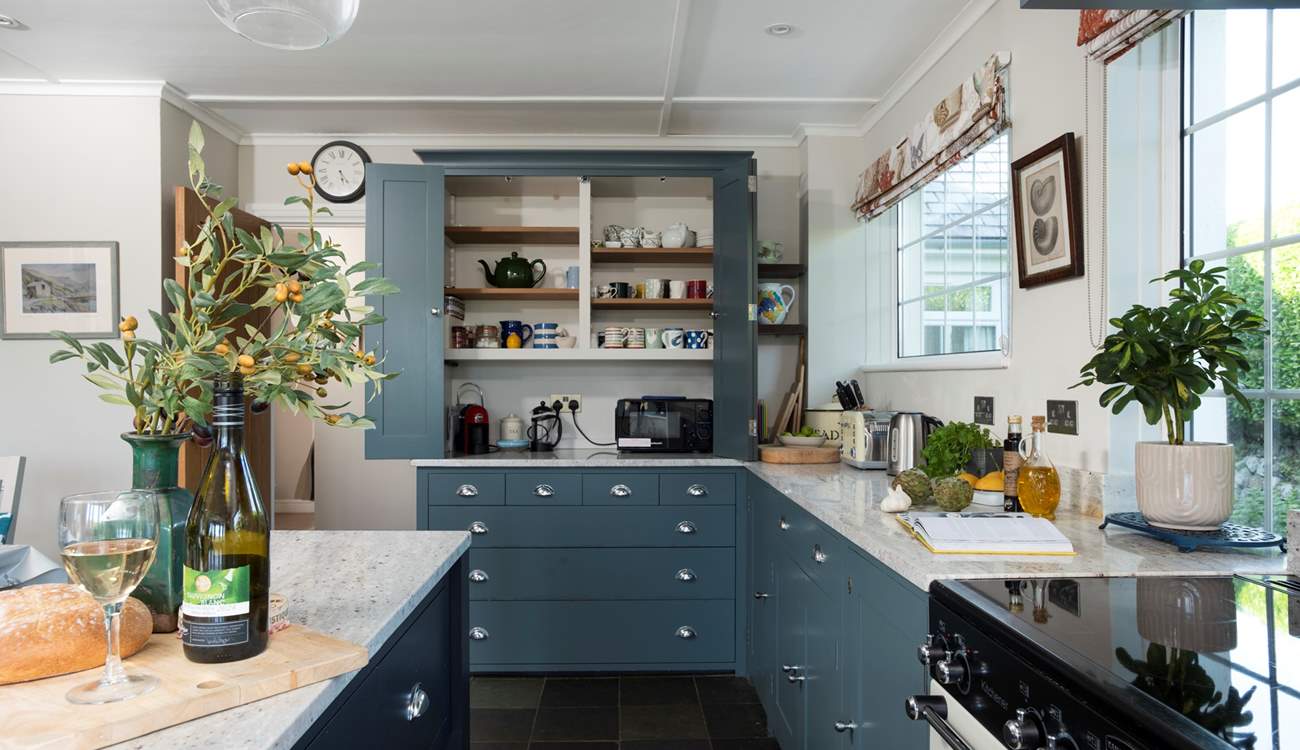 The kitchen is large, light and extremely well-equipped.