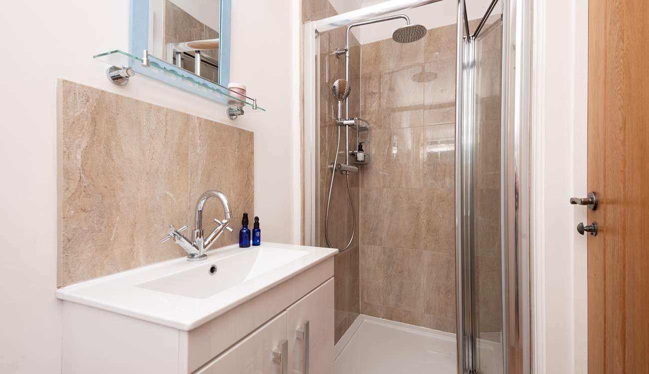 The en suite shower-room to the ground floor twin bedroom.
