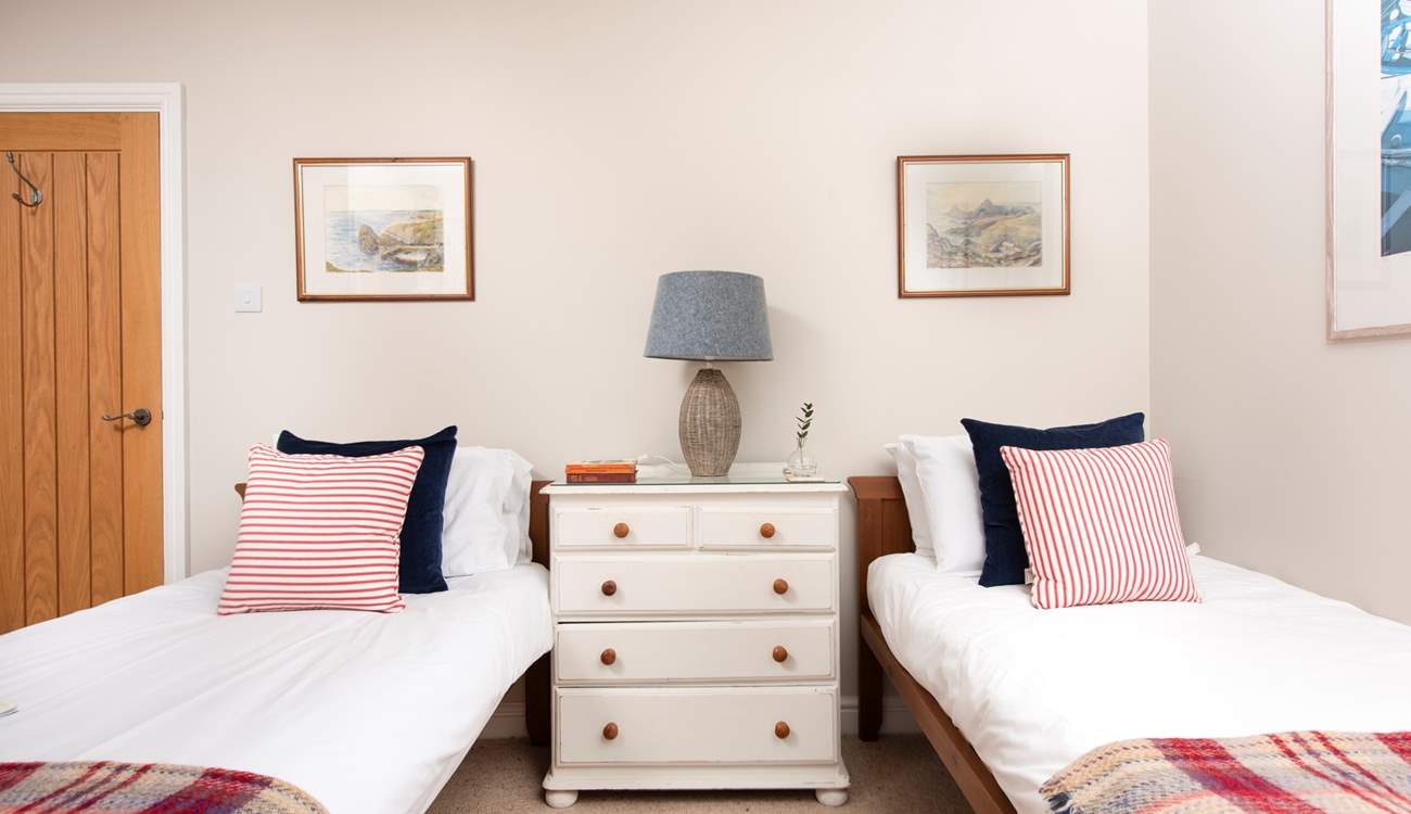 The twin room on the ground floor.