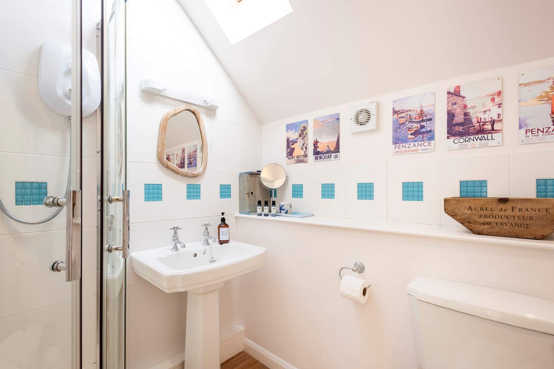 The family shower-room on the first floor situated between bedrooms 3 and 4.
