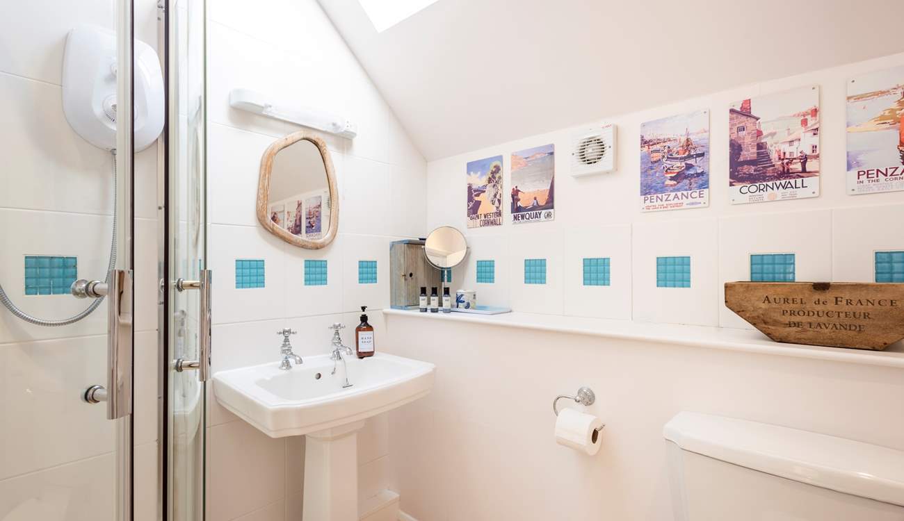 The family shower-room on the first floor situated between bedrooms 3 and 4.