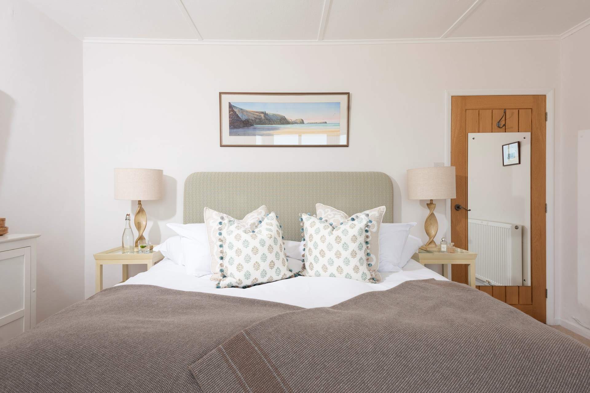 Bedroom 2 boasts a super-king bed.