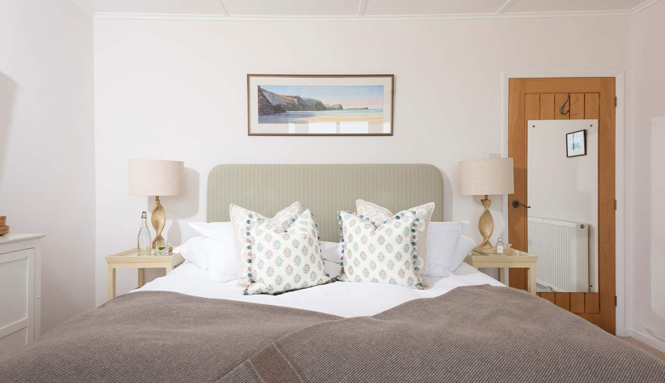 Bedroom 2 boasts a super-king bed.