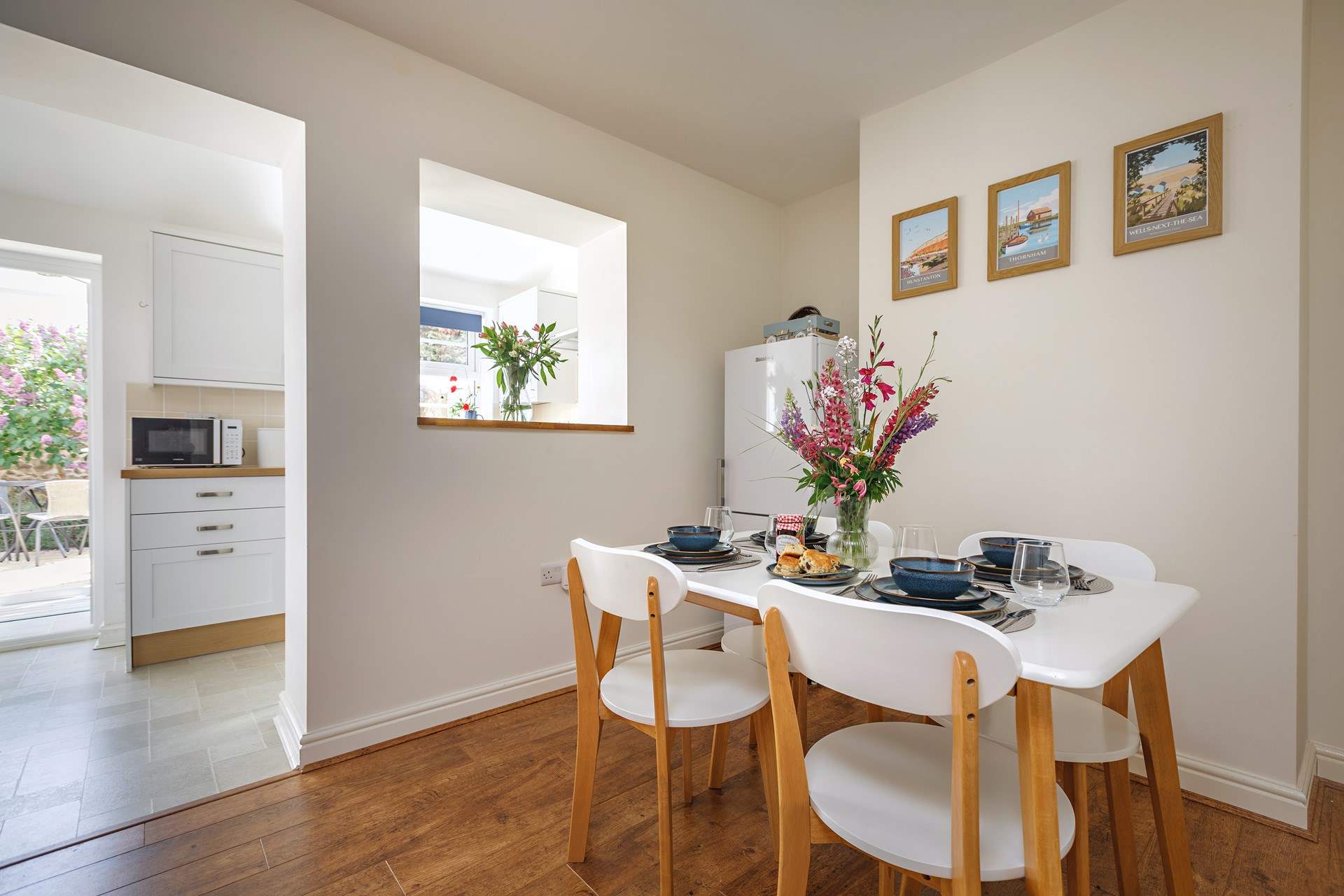 The kitchen/diner is perfect for sociable meals.