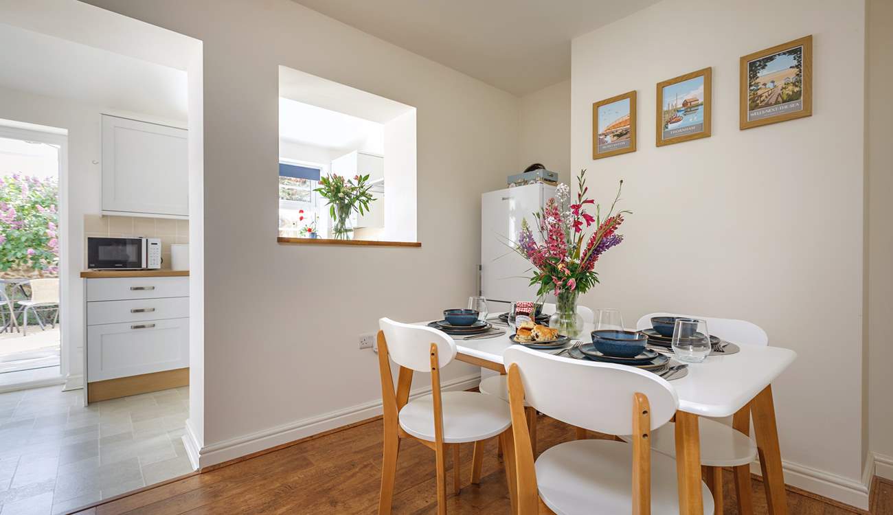 The kitchen/diner is perfect for sociable meals.