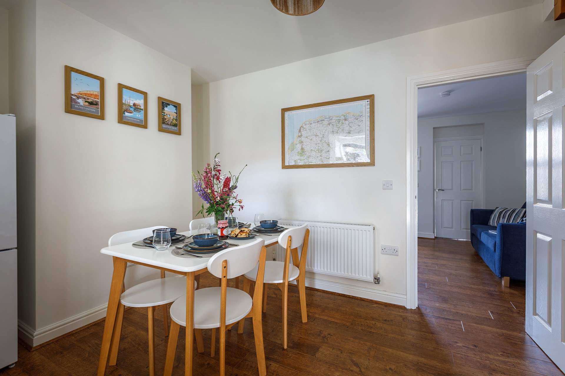 The dining-table is the perfect place to chat about the adventures of the day. 