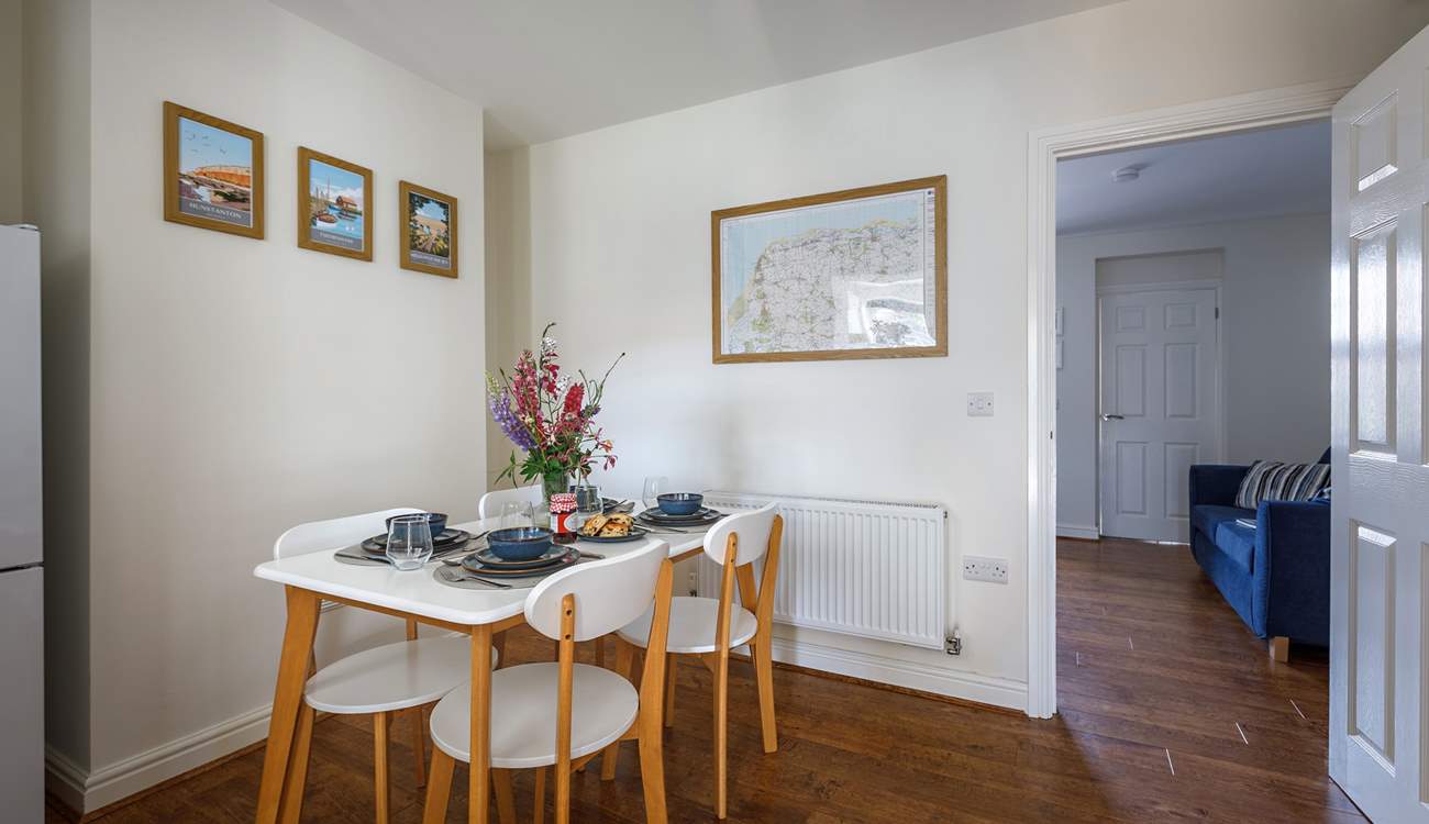 The dining-table is the perfect place to chat about the adventures of the day. 