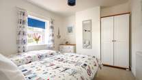 The twin room is ideal for either children or adults. 