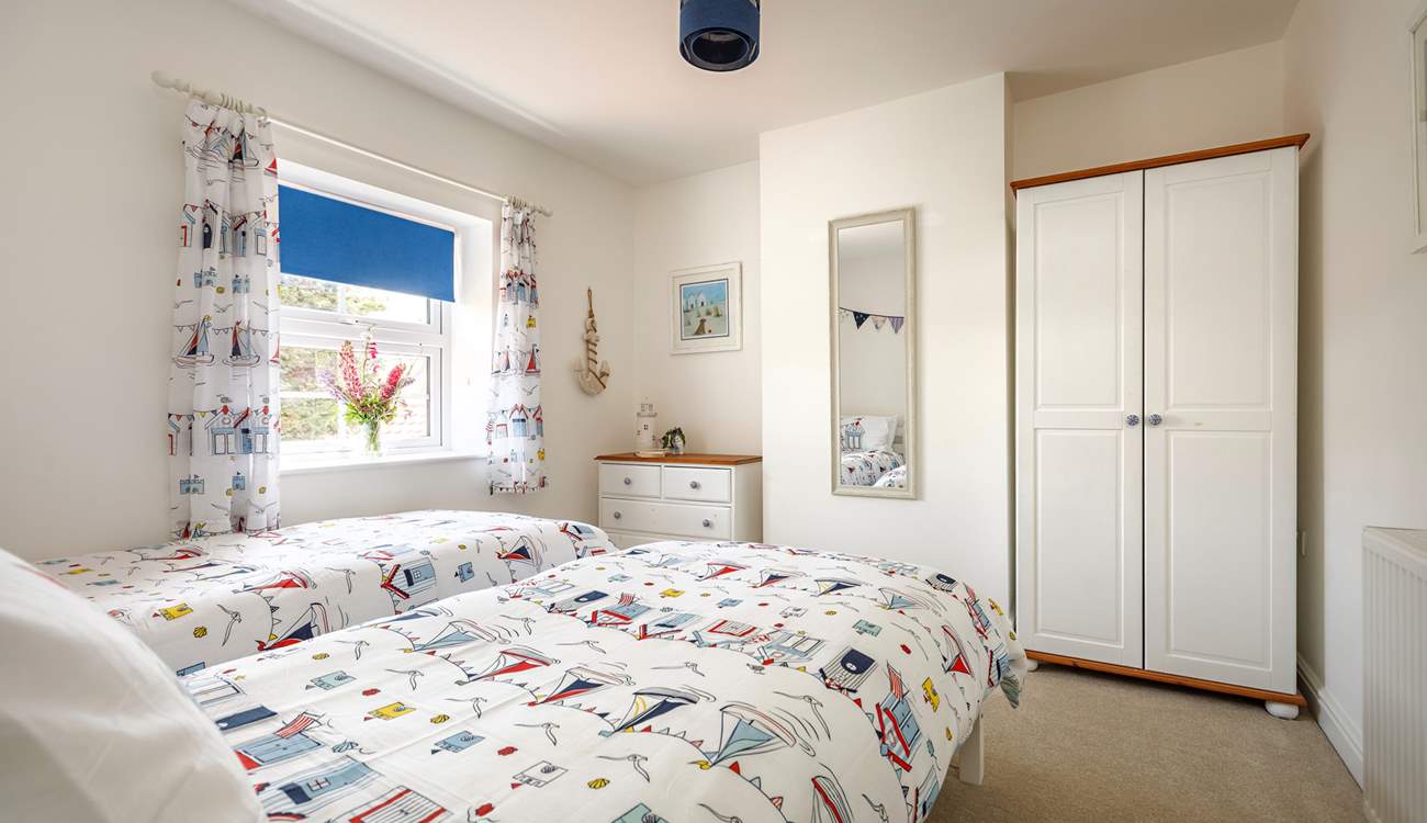 The twin room is ideal for either children or adults. 