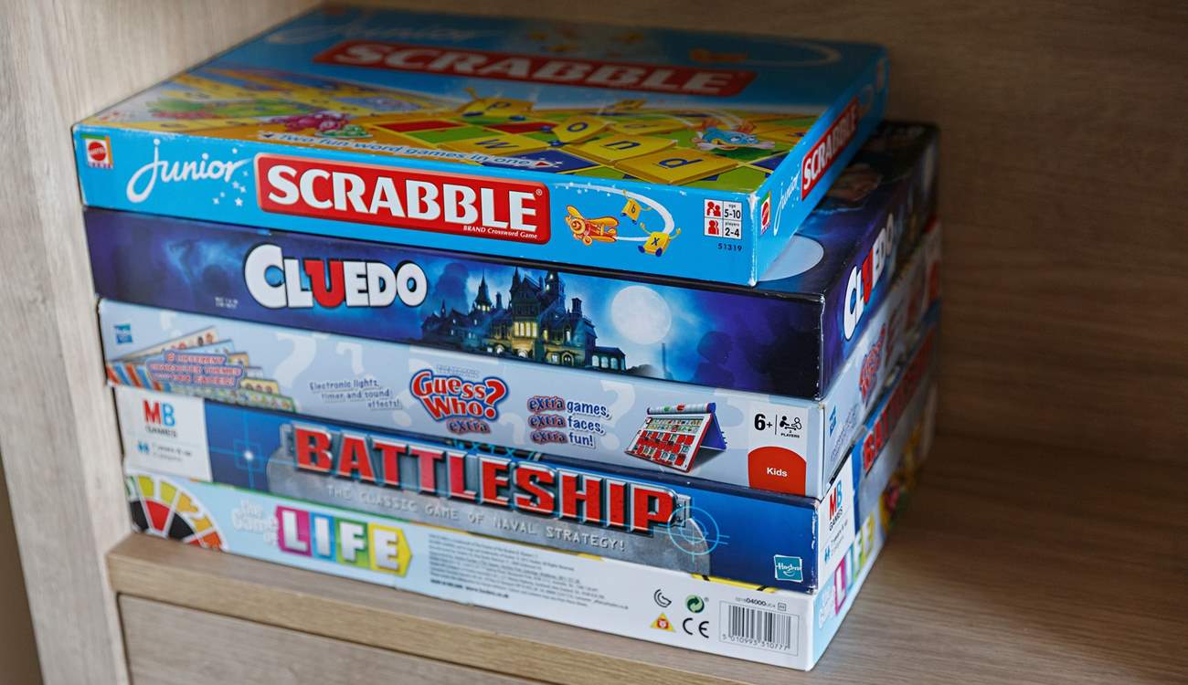 You will find plenty of books and games to keep everyone occupied here. 