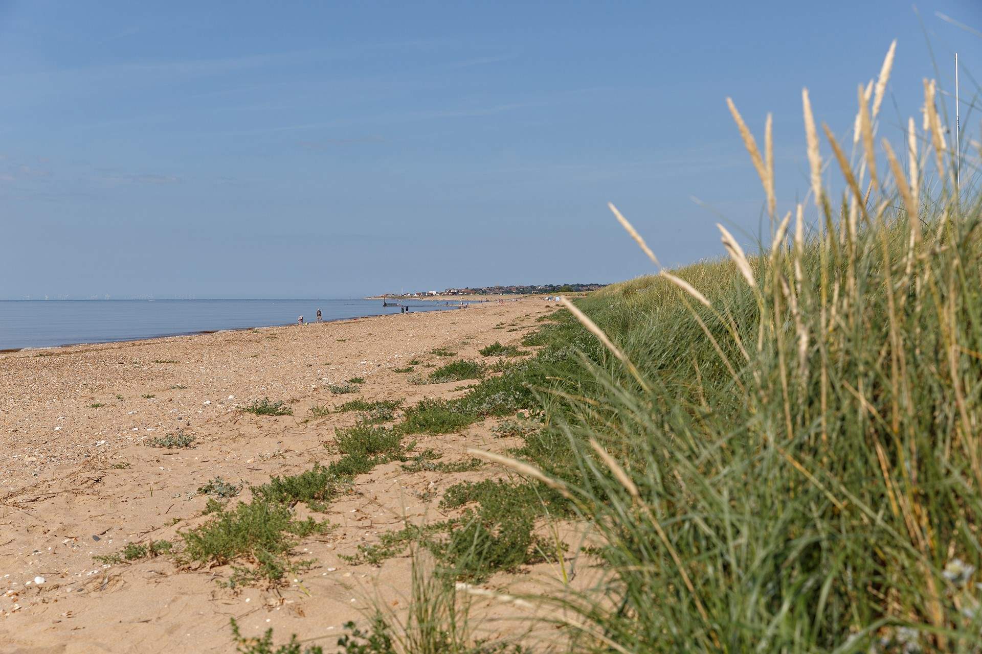 Heacham has a North and South beach. North beach has a long promenade, perfect for a stroll, and South beach is quieter,  ideal for dog walking and fishing. 
