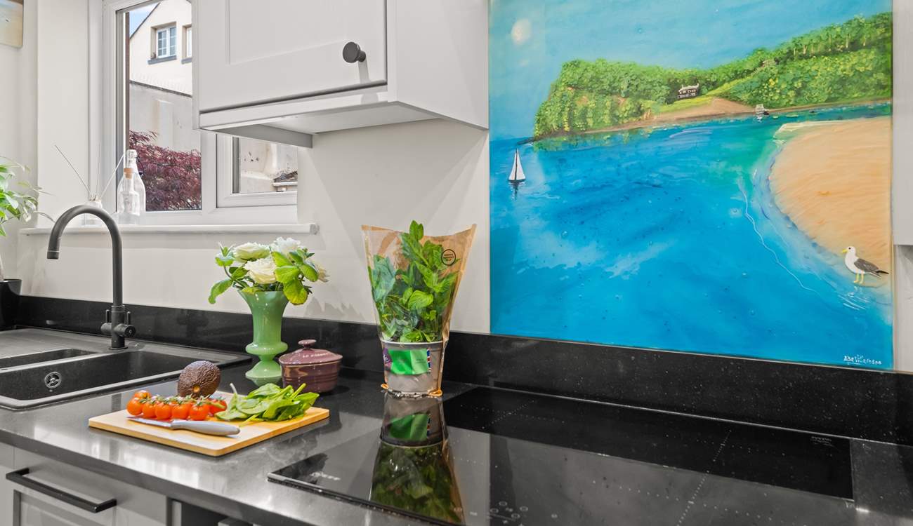 The kitchen is a bright and welcoming area, one which chef should enjoy.