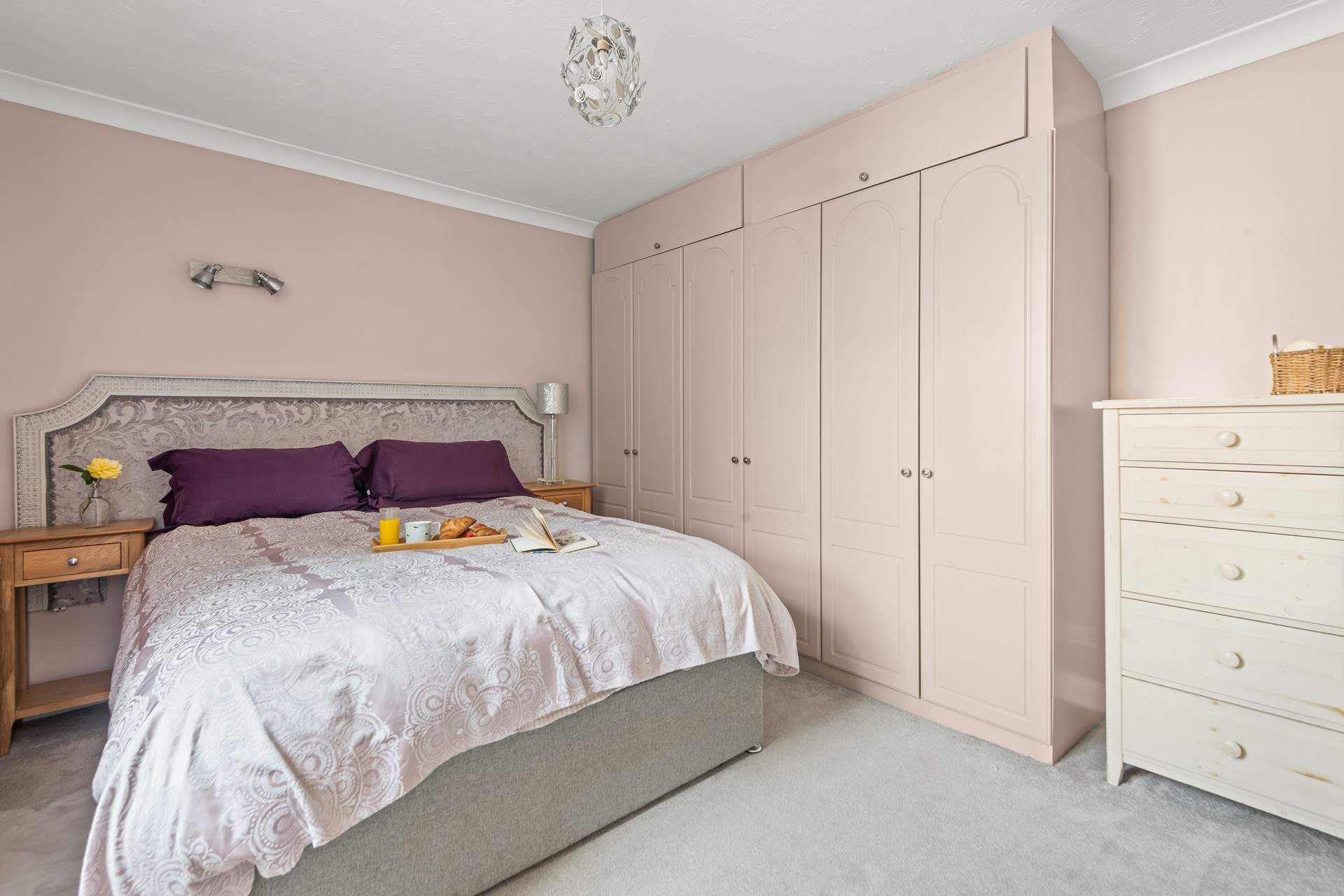 The king-size bed offers the perfect night's slumber after a fun-packed day on the beach.