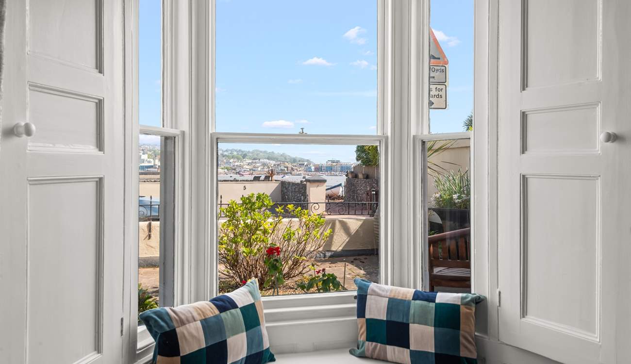 The view from your sitting-room is out over to the beach and sea beyond.